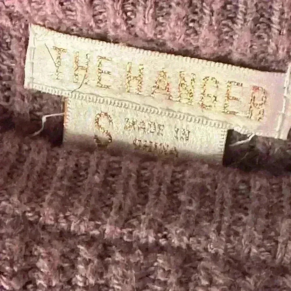 The Hanger Women's Purple Lace-Up Side Pullover Sweater Size Small - Picture 4 of 7